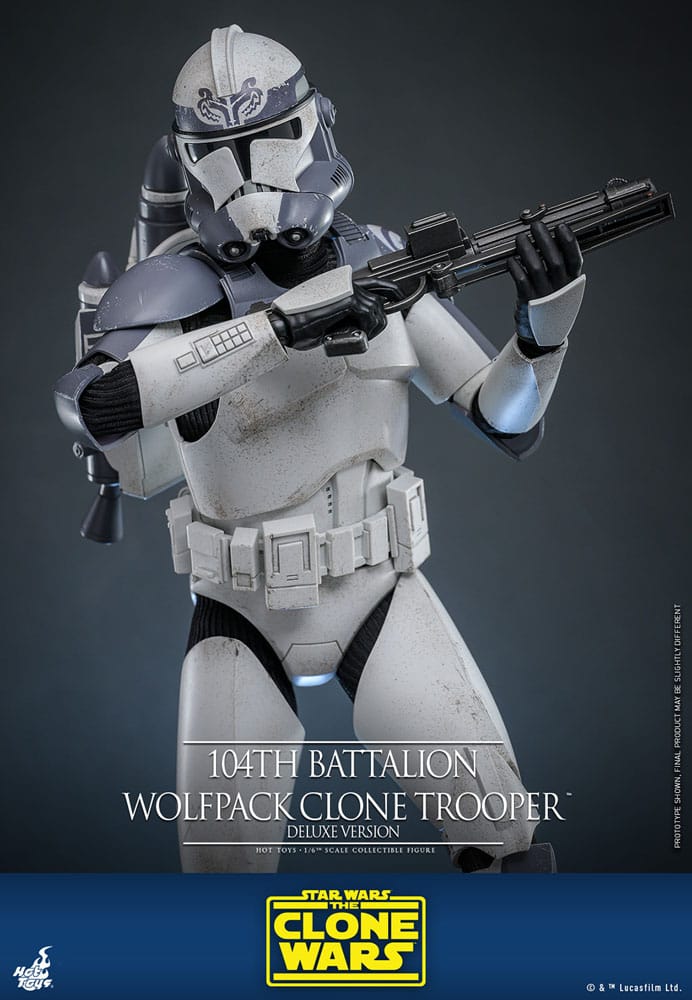 104th Battalion Wolfpack Clone Trooper Deluxe Version Star Wars: The Clone Wars 1/6 Figurka 30 cm - Image 10