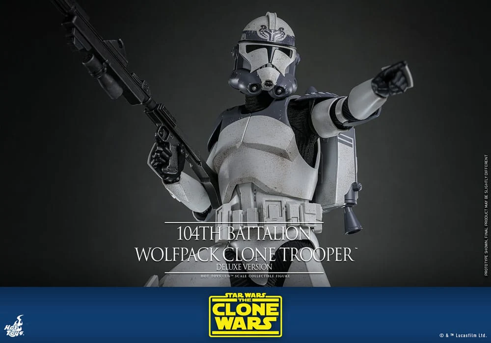 104th Battalion Wolfpack Clone Trooper Deluxe Version Star Wars: The Clone Wars 1/6 Figurka 30 cm - Image 11