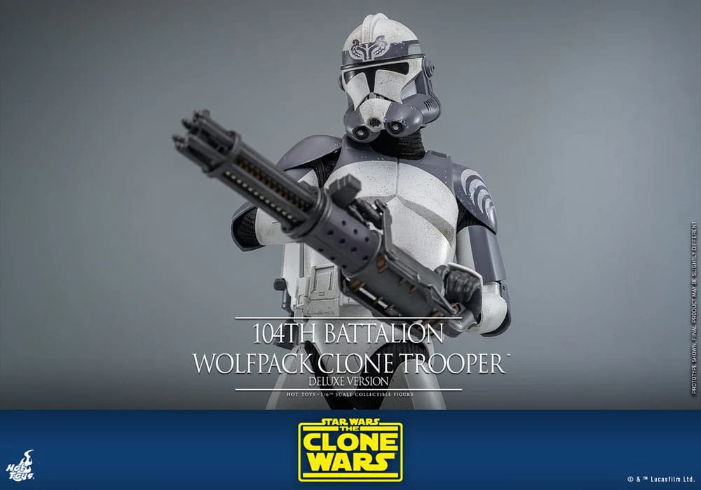 104th Battalion Wolfpack Clone Trooper Deluxe Version Star Wars: The Clone Wars 1/6 Figurka 30 cm - Image 5