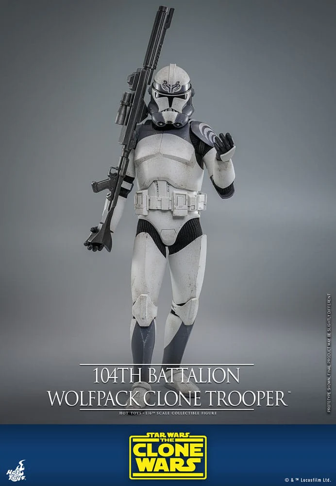 104th Battalion Wolfpack Clone Trooper Star Wars: The Clone Wars 1/6 Figurka 30 cm - Image 3