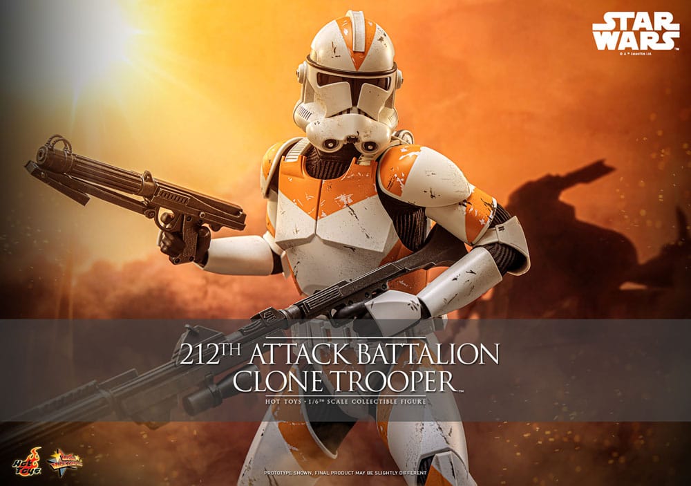 212th Attack Battalion Clone Trooper Star Wars: The Clone Wars 1/6 Figurka 30 cm - Image 4