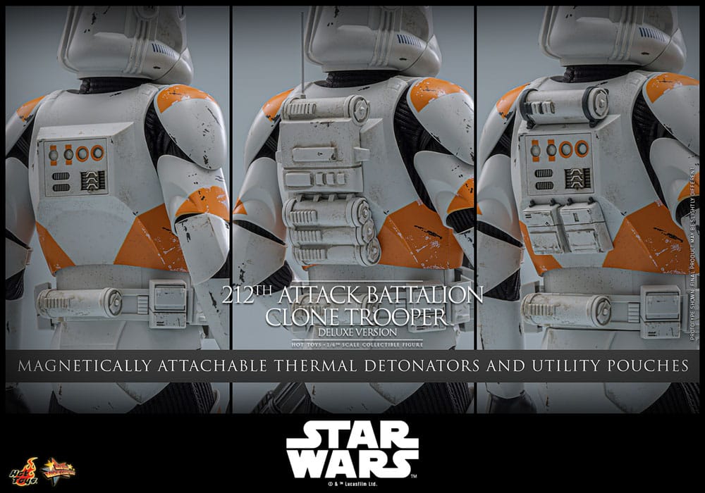 212th Attack Battalion Clone Trooper Star Wars: The Clone Wars Deluxe Version 1/6 Figurka 30 cm - Image 12