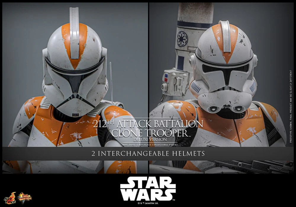 212th Attack Battalion Clone Trooper Star Wars: The Clone Wars Deluxe Version 1/6 Figurka 30 cm - Image 13