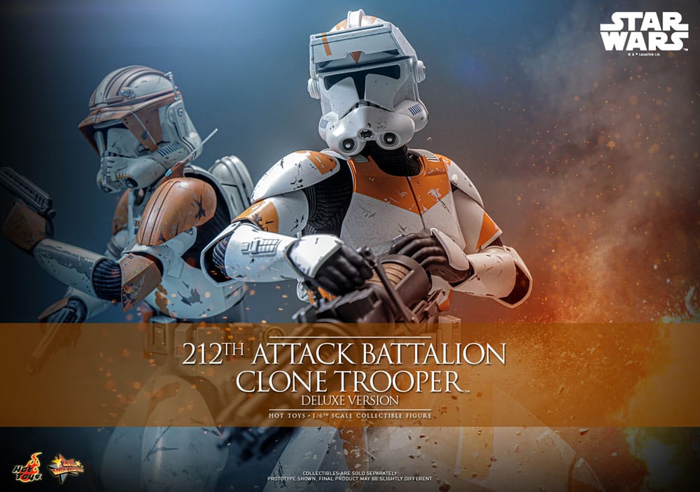 212th Attack Battalion Clone Trooper Star Wars: The Clone Wars Deluxe Version 1/6 Figurka 30 cm - Image 14