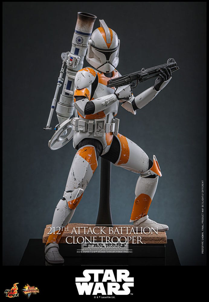 212th Attack Battalion Clone Trooper Star Wars: The Clone Wars Deluxe Version 1/6 Figurka 30 cm - Image 3