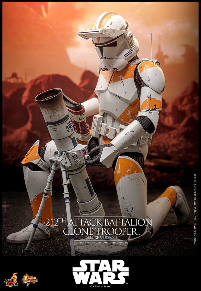 212th Attack Battalion Clone Trooper Star Wars: The Clone Wars Deluxe Version 1/6 Figurka 30 cm - Image 5