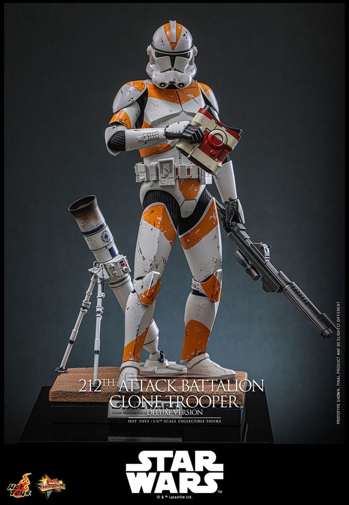 212th Attack Battalion Clone Trooper Star Wars: The Clone Wars Deluxe Version 1/6 Figurka 30 cm - Image 6