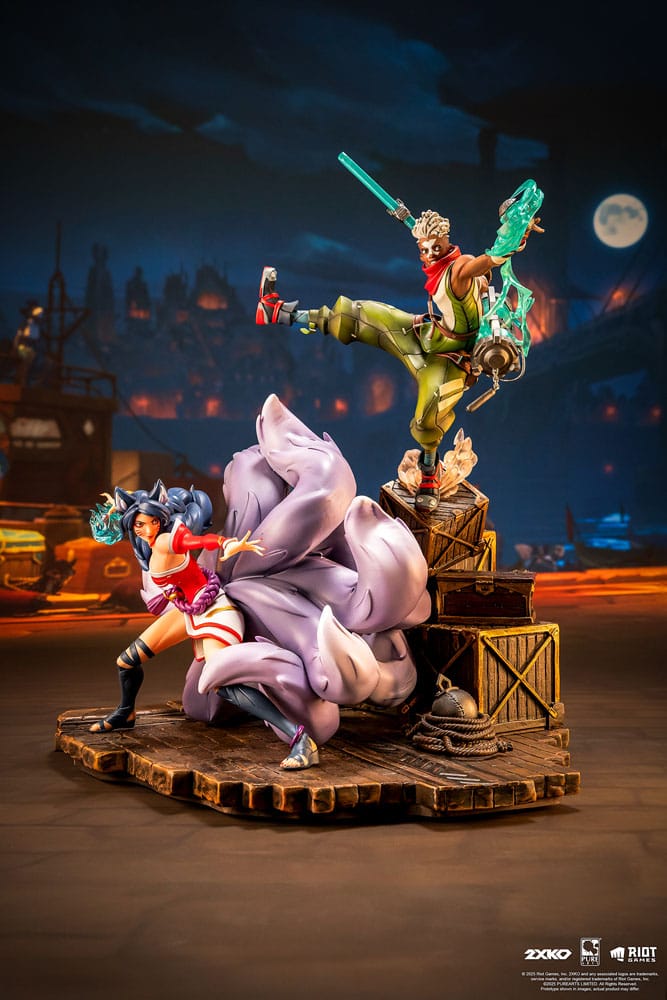 2XKO Ekko & Ahri League of Legends Diorama 1/10 Figurka 30 cm - Image 4