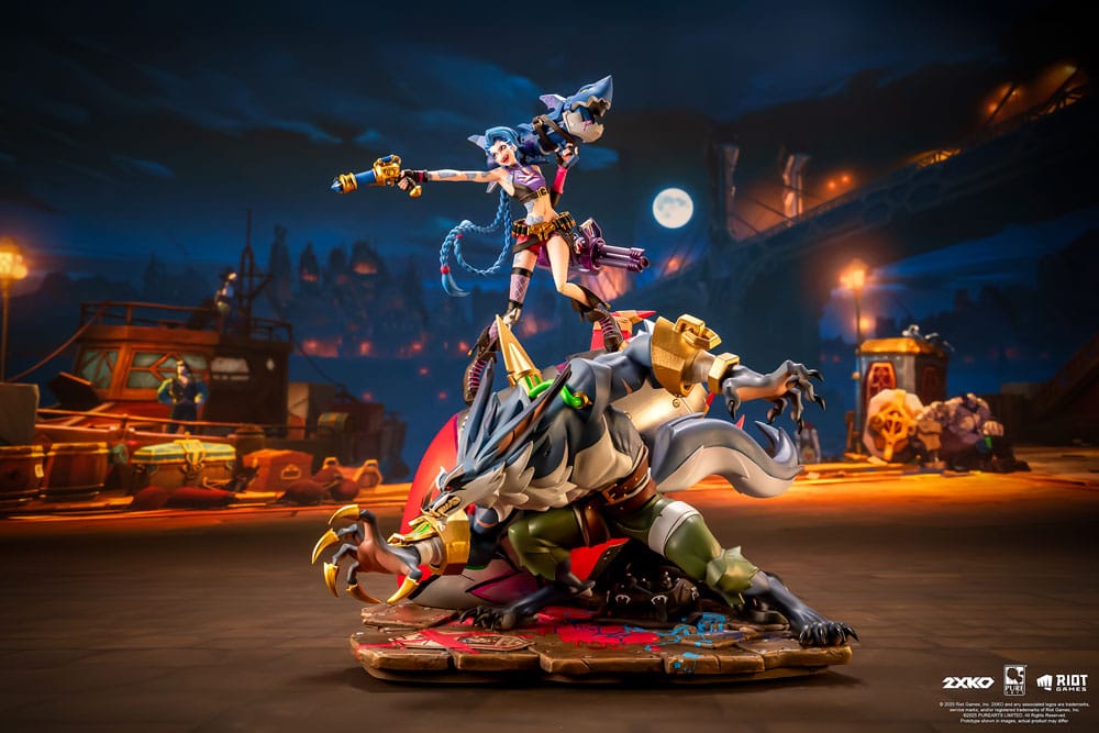 2XKO Jinx & Warwick League of Legends Diorama 1/10 Figurka 37 cm