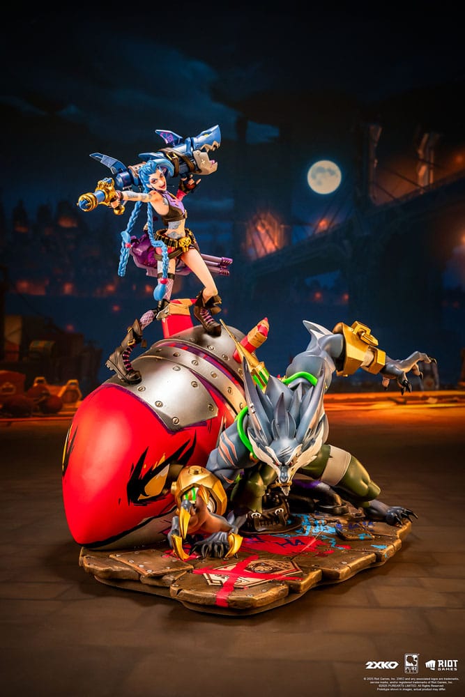 2XKO Jinx & Warwick League of Legends Diorama 1/10 Figurka 37 cm - Image 2