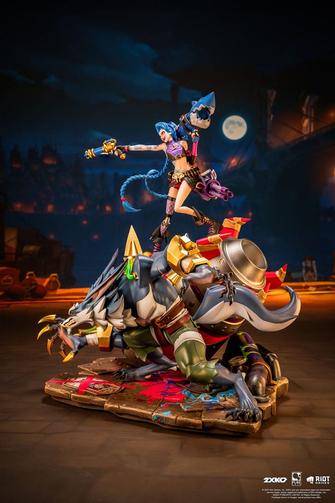 2XKO Jinx & Warwick League of Legends Diorama 1/10 Figurka 37 cm - Image 3