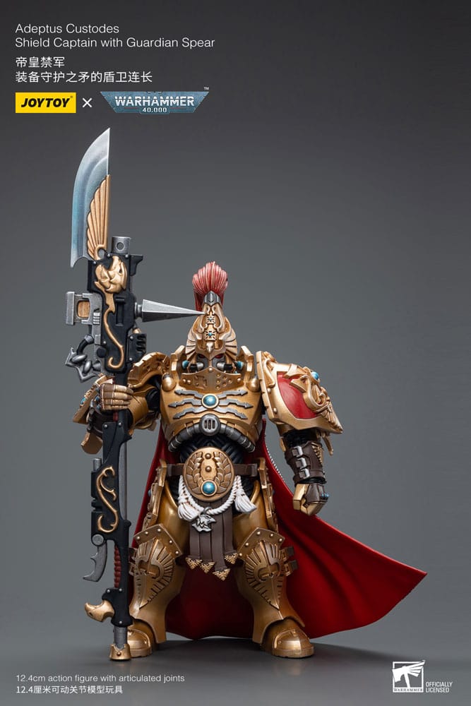 Adeptus Custodes Shield Captain with Guardian Spear Warhammer 40k 1/18 Figurka 12 cm - Image 2