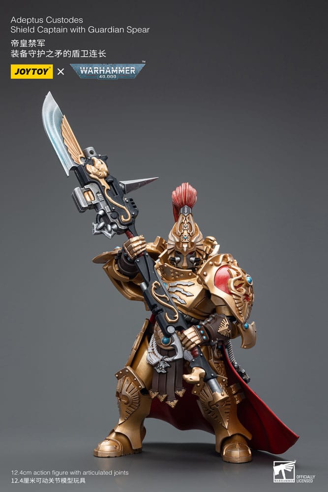 Adeptus Custodes Shield Captain with Guardian Spear Warhammer 40k 1/18 Figurka 12 cm - Image 5
