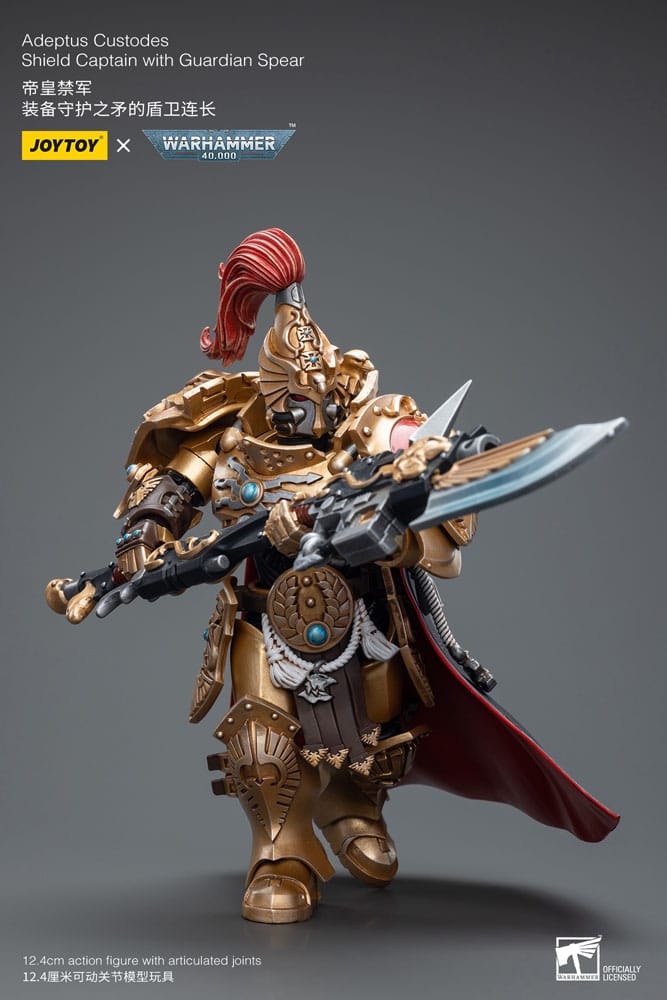 Adeptus Custodes Shield Captain with Guardian Spear Warhammer 40k 1/18 Figurka 12 cm - Image 6