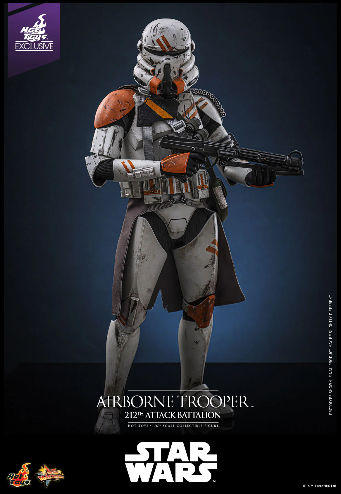 Airborne Trooper 212th Attack Battalion Star Wars: Episode III - Revenge of the Sith 1/6 Hot Toys Exclusive Figurka 30 cm - Image 2