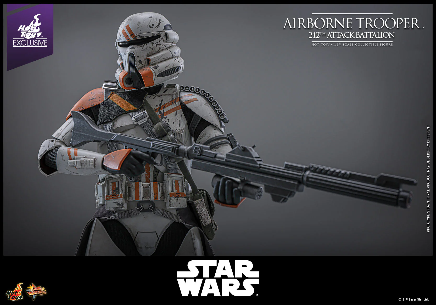 Airborne Trooper 212th Attack Battalion Star Wars: Episode III - Revenge of the Sith 1/6 Hot Toys Exclusive Figurka 30 cm - Image 5