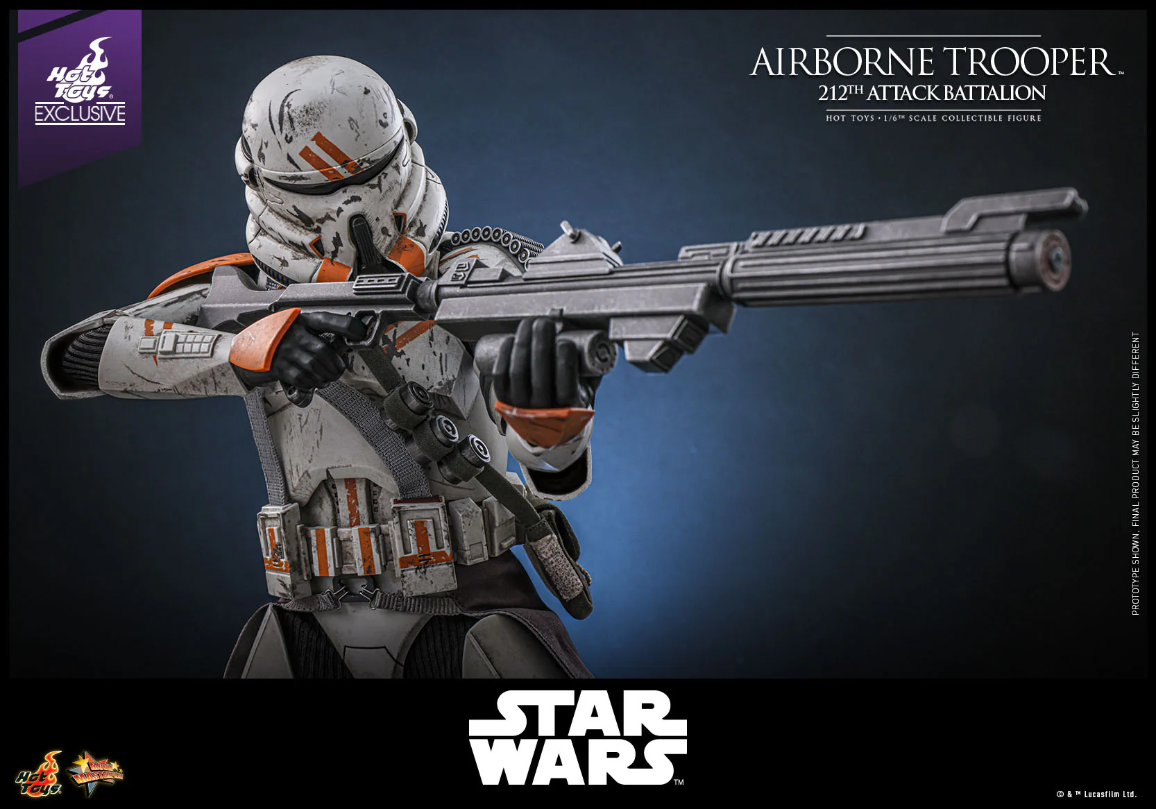 Airborne Trooper 212th Attack Battalion Star Wars: Episode III - Revenge of the Sith 1/6 Hot Toys Exclusive Figurka 30 cm - Image 6
