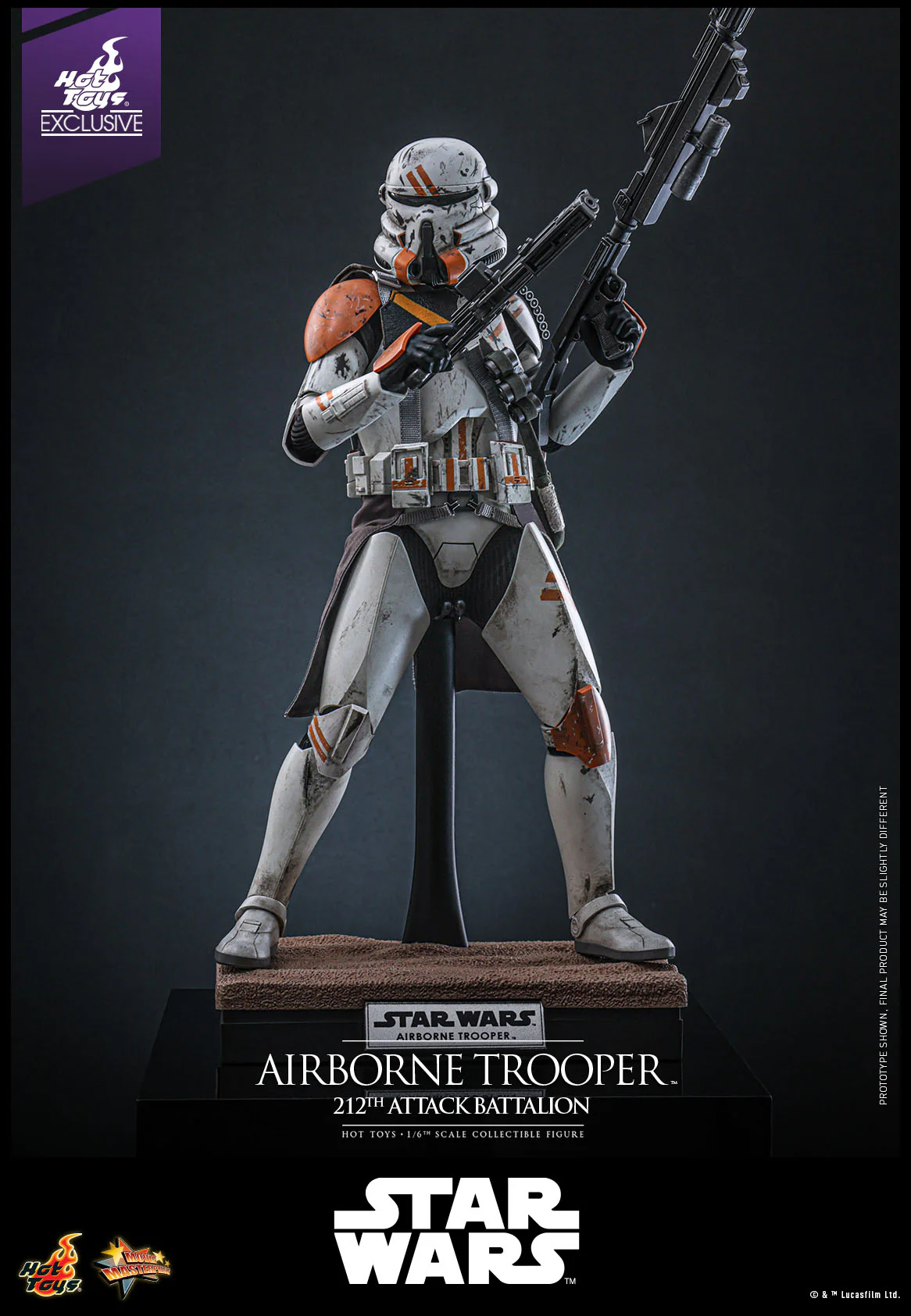Airborne Trooper 212th Attack Battalion Star Wars: Episode III - Revenge of the Sith 1/6 Hot Toys Exclusive Figurka 30 cm - Image 7