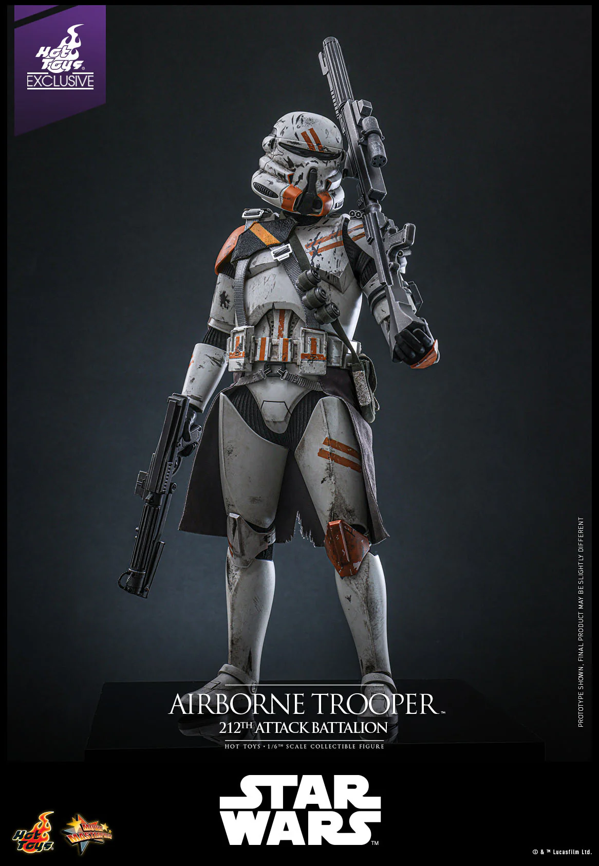 Airborne Trooper 212th Attack Battalion Star Wars: Episode III - Revenge of the Sith 1/6 Hot Toys Exclusive Figurka 30 cm - Image 8