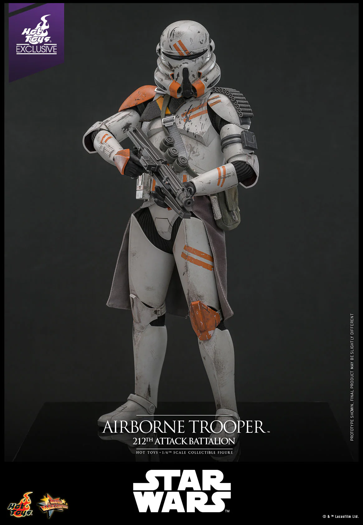 Airborne Trooper 212th Attack Battalion Star Wars: Episode III - Revenge of the Sith 1/6 Hot Toys Exclusive Figurka 30 cm - Image 9