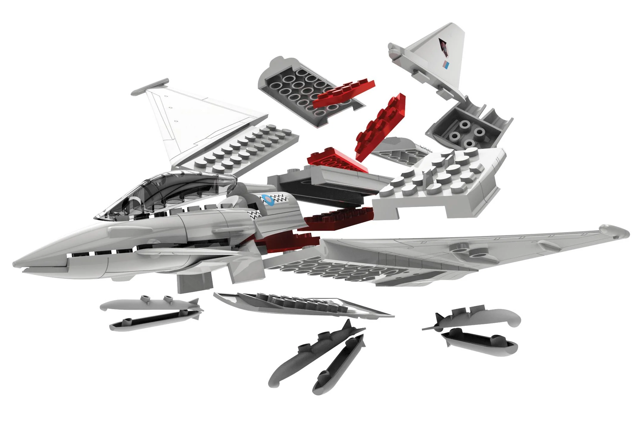 Airfix QUICKBUILD Eurofighter Typhoon Model z klocków - Image 3