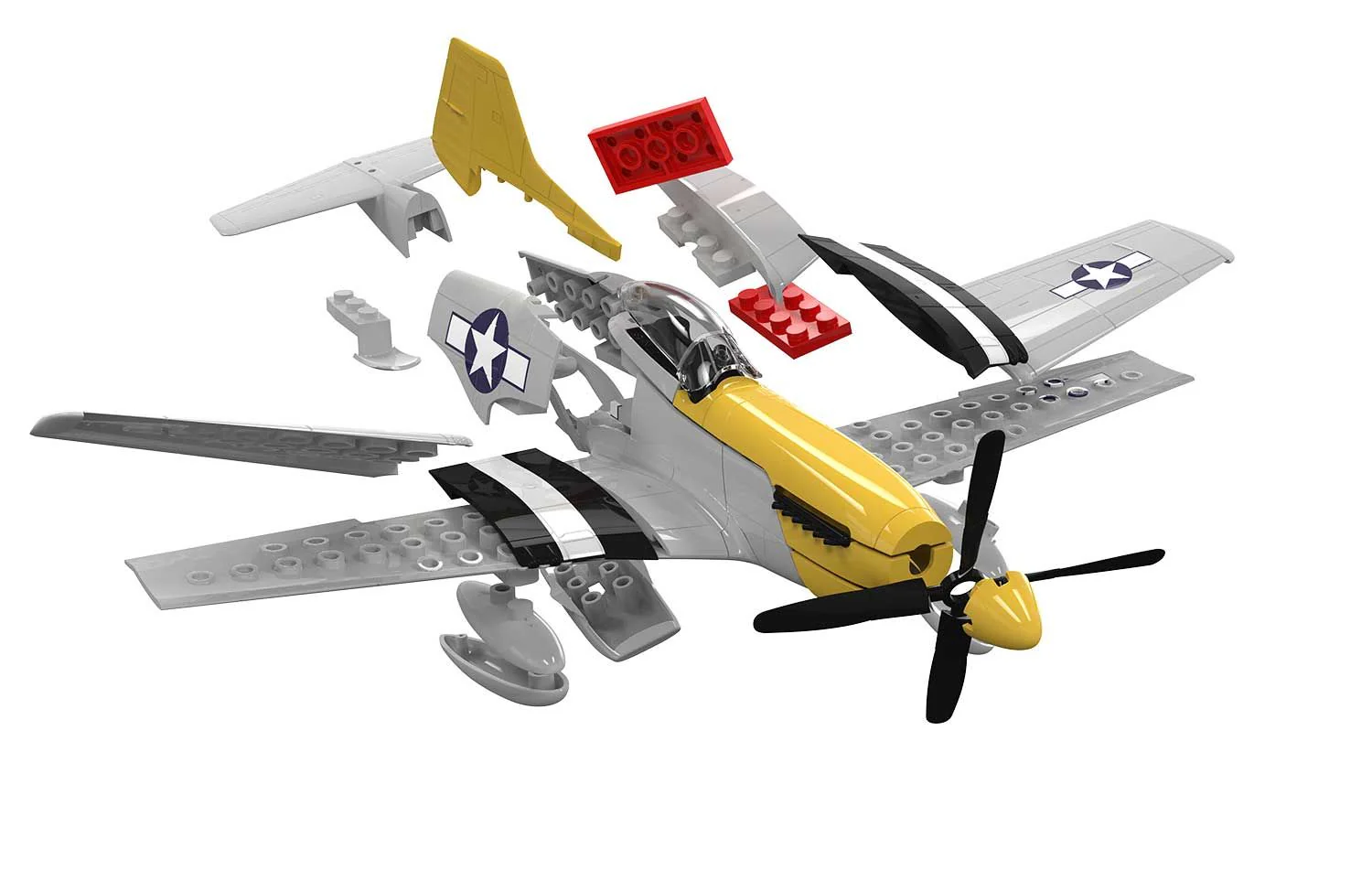 Airfix QUICKBUILD P-51D Mustang Model z Klocków - Image 5