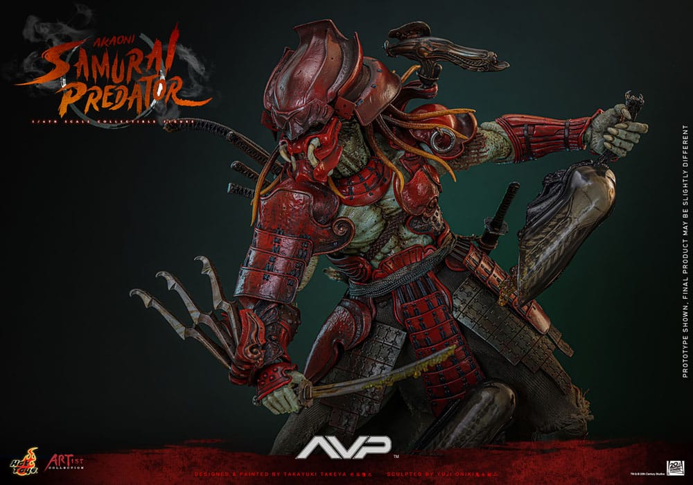 Akaoni Samurai Predator Alien vs. Predator Artist Collection 1/6 Figurka 35 cm - Image 11