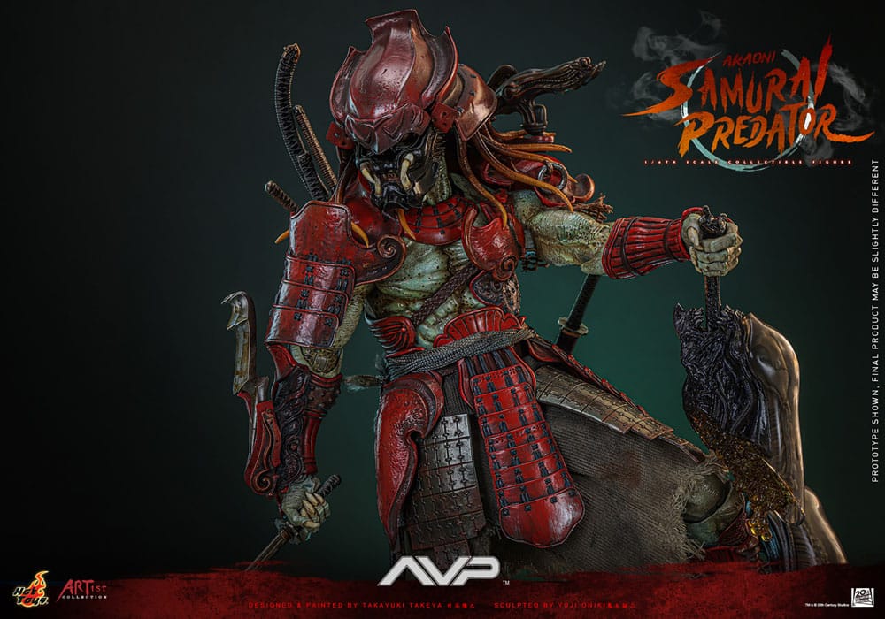 Akaoni Samurai Predator Alien vs. Predator Artist Collection 1/6 Figurka 35 cm - Image 12