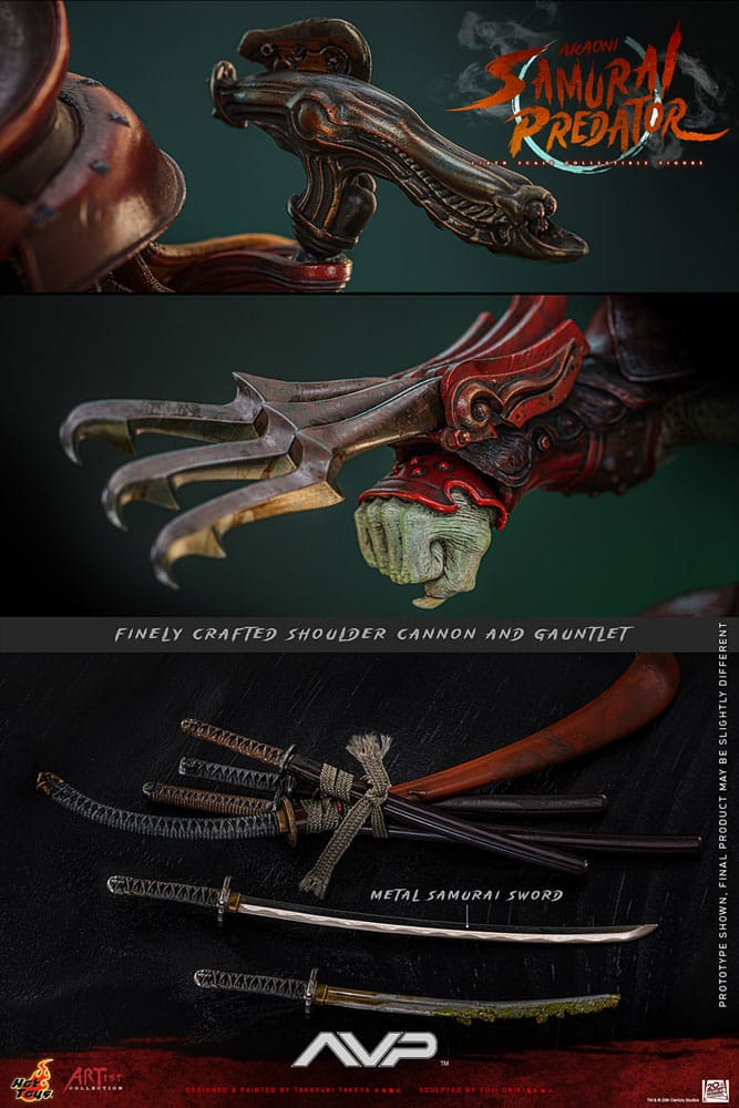 Akaoni Samurai Predator Alien vs. Predator Artist Collection 1/6 Figurka 35 cm - Image 14