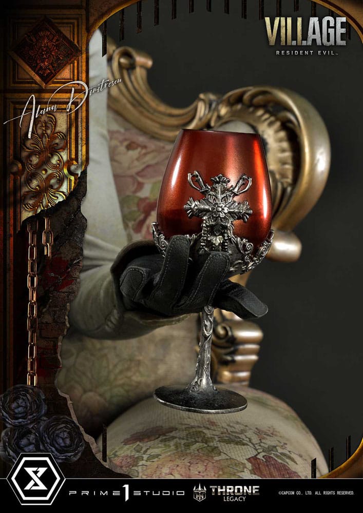 Alcina Dimitrescu Resident Evil Village Throne Legacy Collection Deluxe Version 1/4 Figurka 66 cm - Image 4