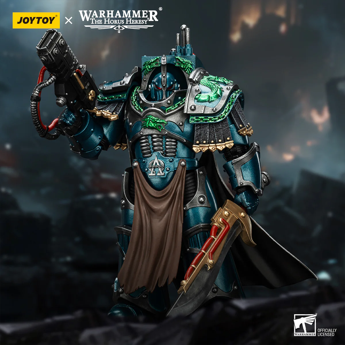 Alpha Legion Legion Praetor in Cataphractii Terminator Armour Warhammer The Horus Heresy 1/18 Figurka 18 cm - Image 16