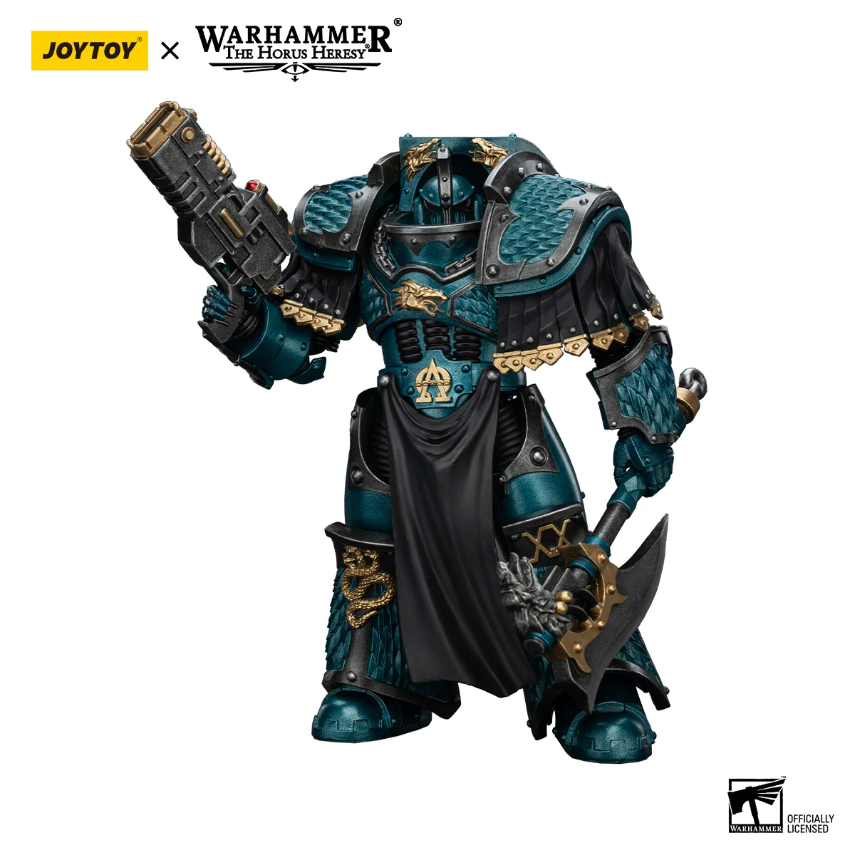 Alpha Legion Lernaean Terminator with Volkite Charger Warhammer The Horus Heresy 1/18 Figurka 20 cm