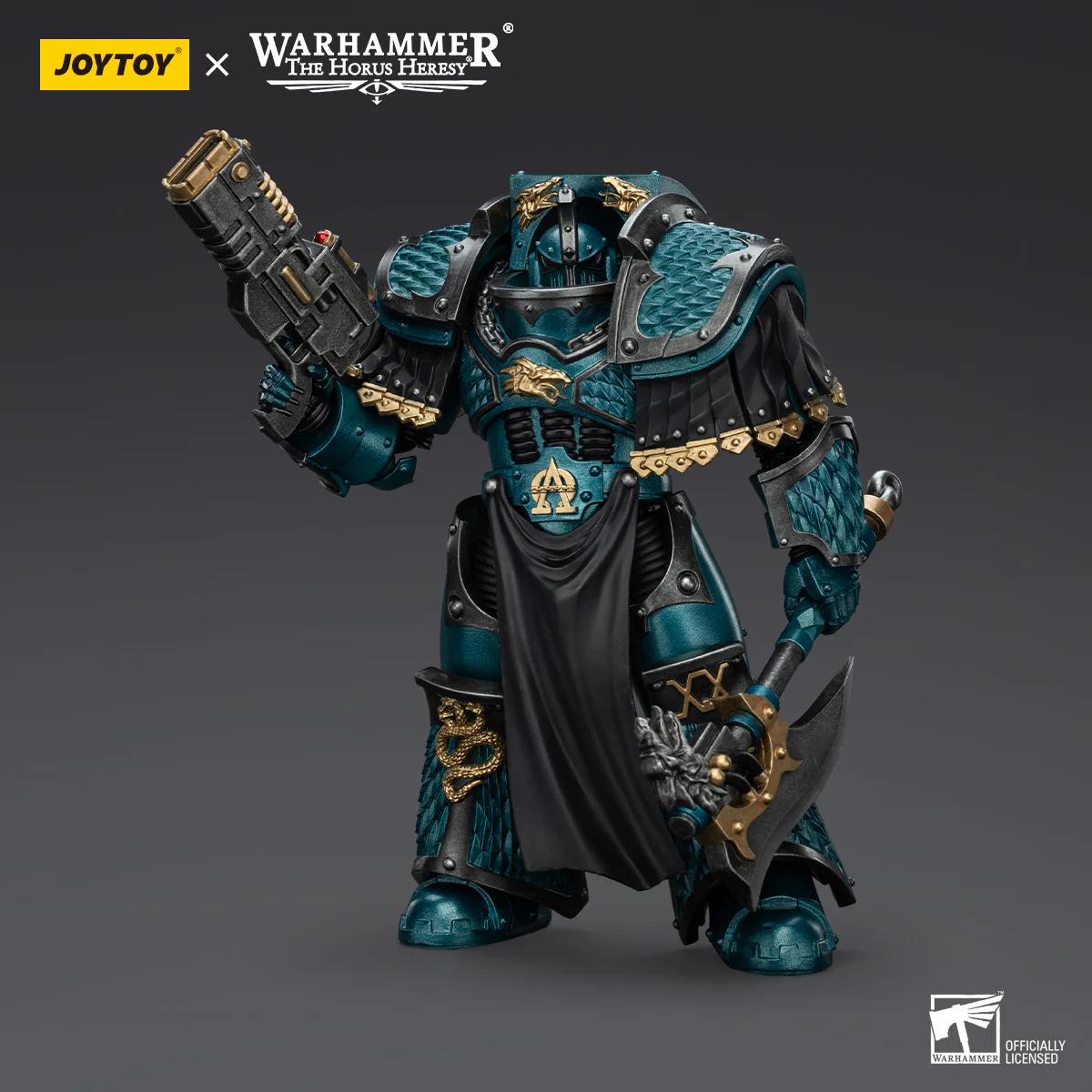 Alpha Legion Lernaean Terminator with Volkite Charger Warhammer The Horus Heresy 1/18 Figurka 20 cm - Image 8