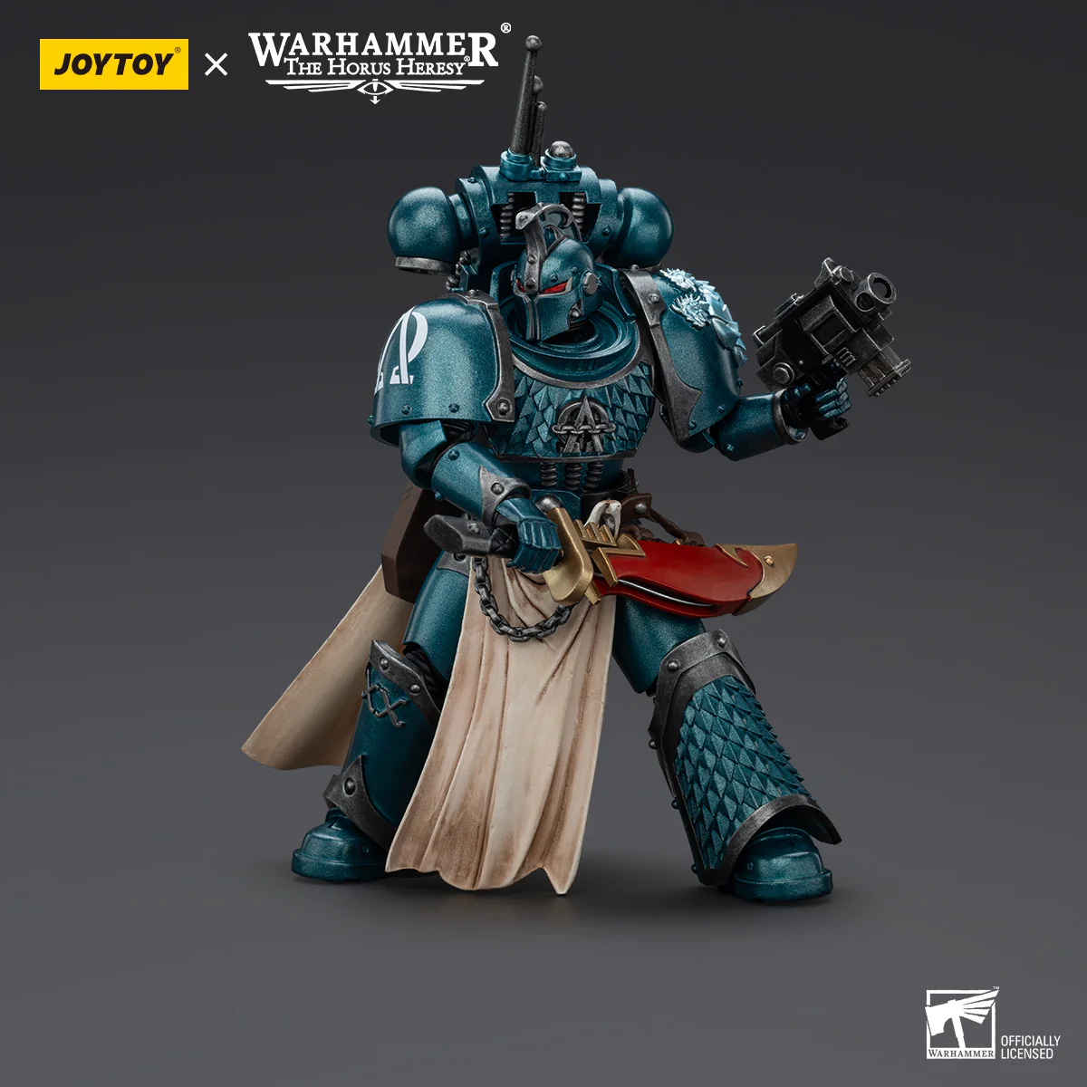 Alpha Legion Praetor with Power Sword Warhammer The Horus Heresy Figurka 20 cm - Image 11