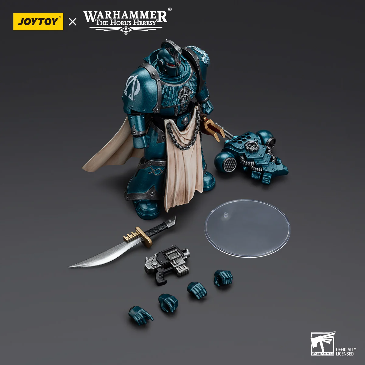 Alpha Legion Praetor with Power Sword Warhammer The Horus Heresy Figurka 20 cm - Image 12