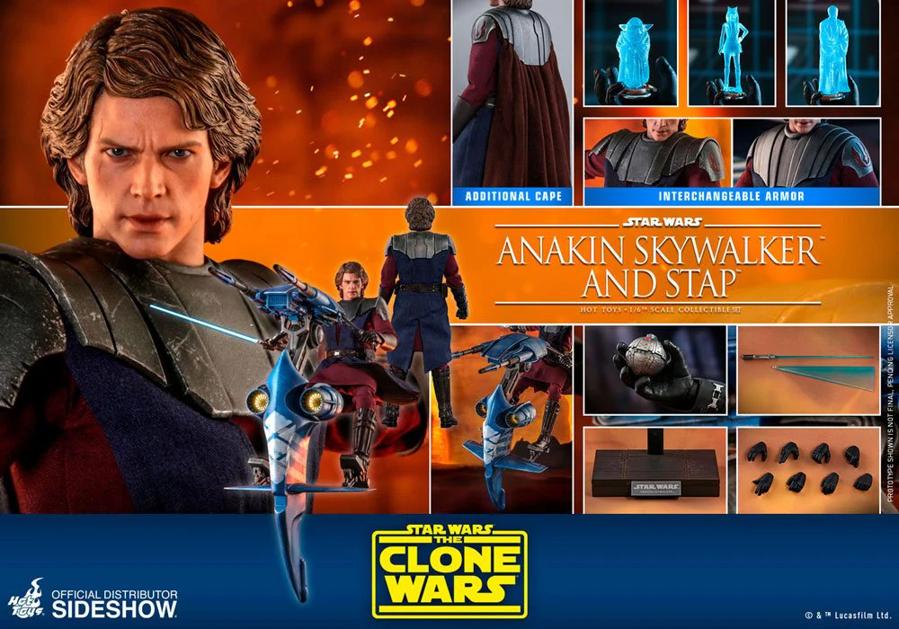 Anakin Skywalker & STAP Star Wars The Clone Wars 1/6 Figurka 31 cm - Image 11