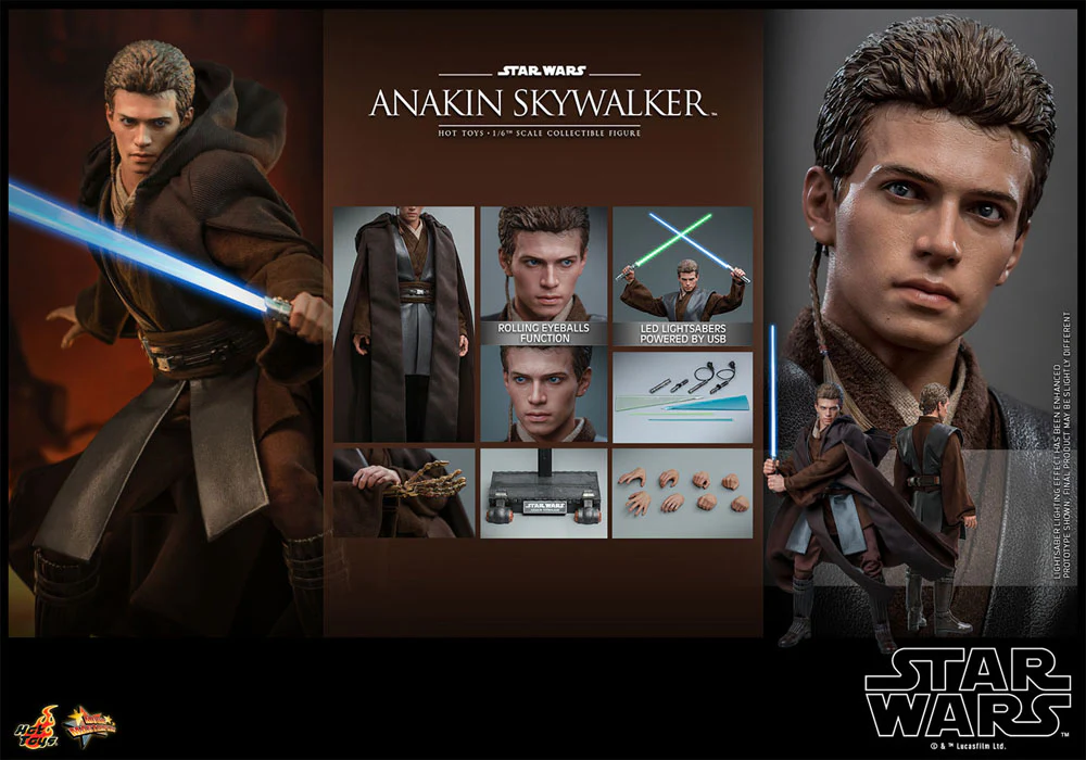 Anakin Skywalker Star Wars: Episode II 1/6 Figurka 31 cm - Image 19
