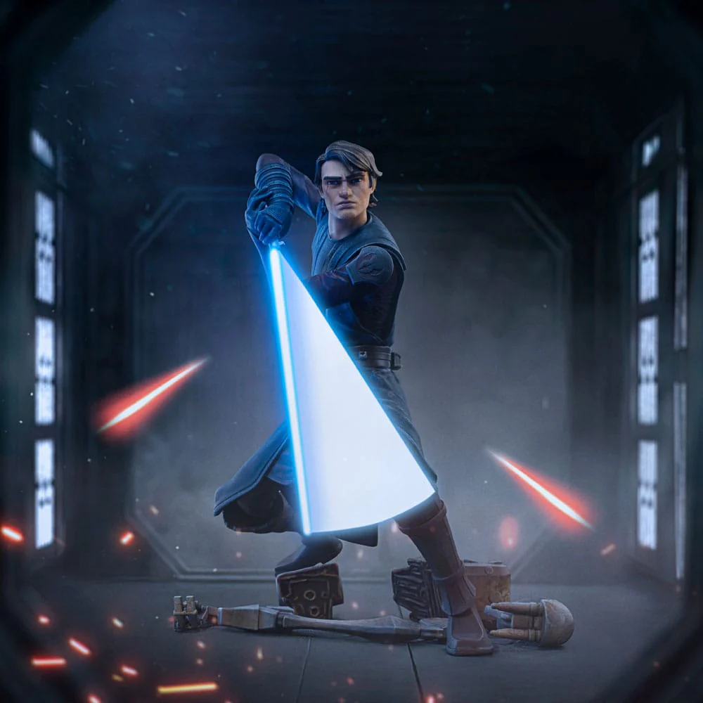 Anakin Skywalker Star Wars: The Clone Wars Deluxe Art Scale 1/10 Figurka 19 cm - Image 7