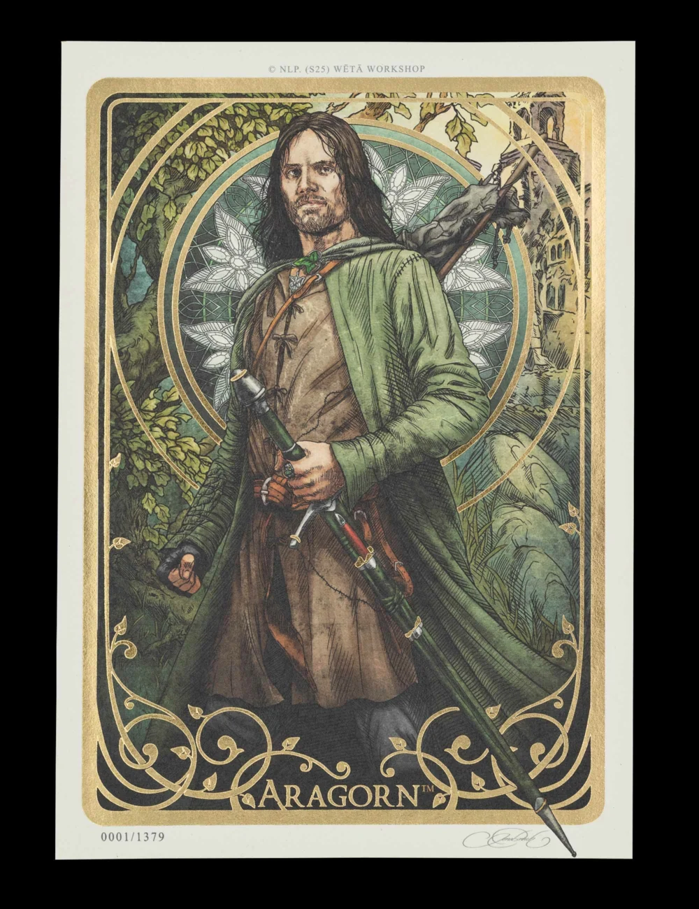 Aragorn Art Card The Lord of the Rings : Art Print