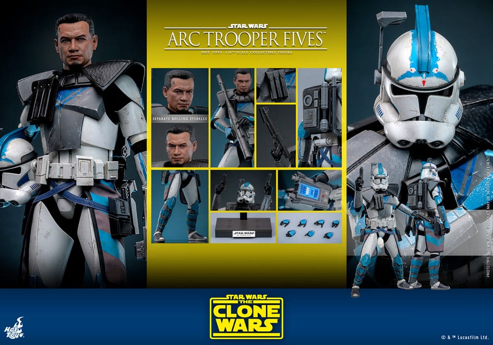 Arc Trooper Fives Star Wars: The Clone Wars 1/6 Figurka 30 cm - Image 17