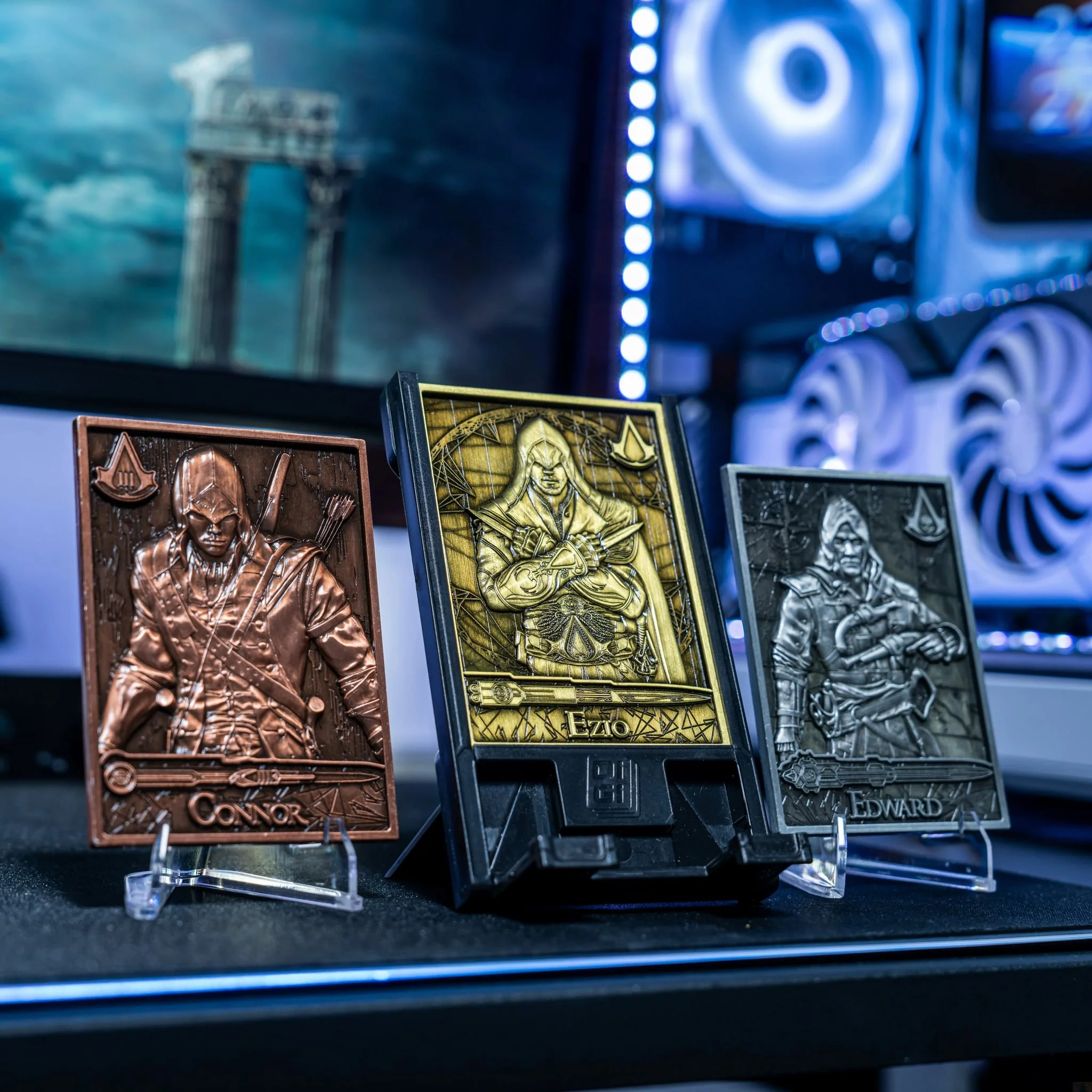 Assassins Creed zestaw: stojak na telefon plus 3 x płytki Digiplates - Image 15