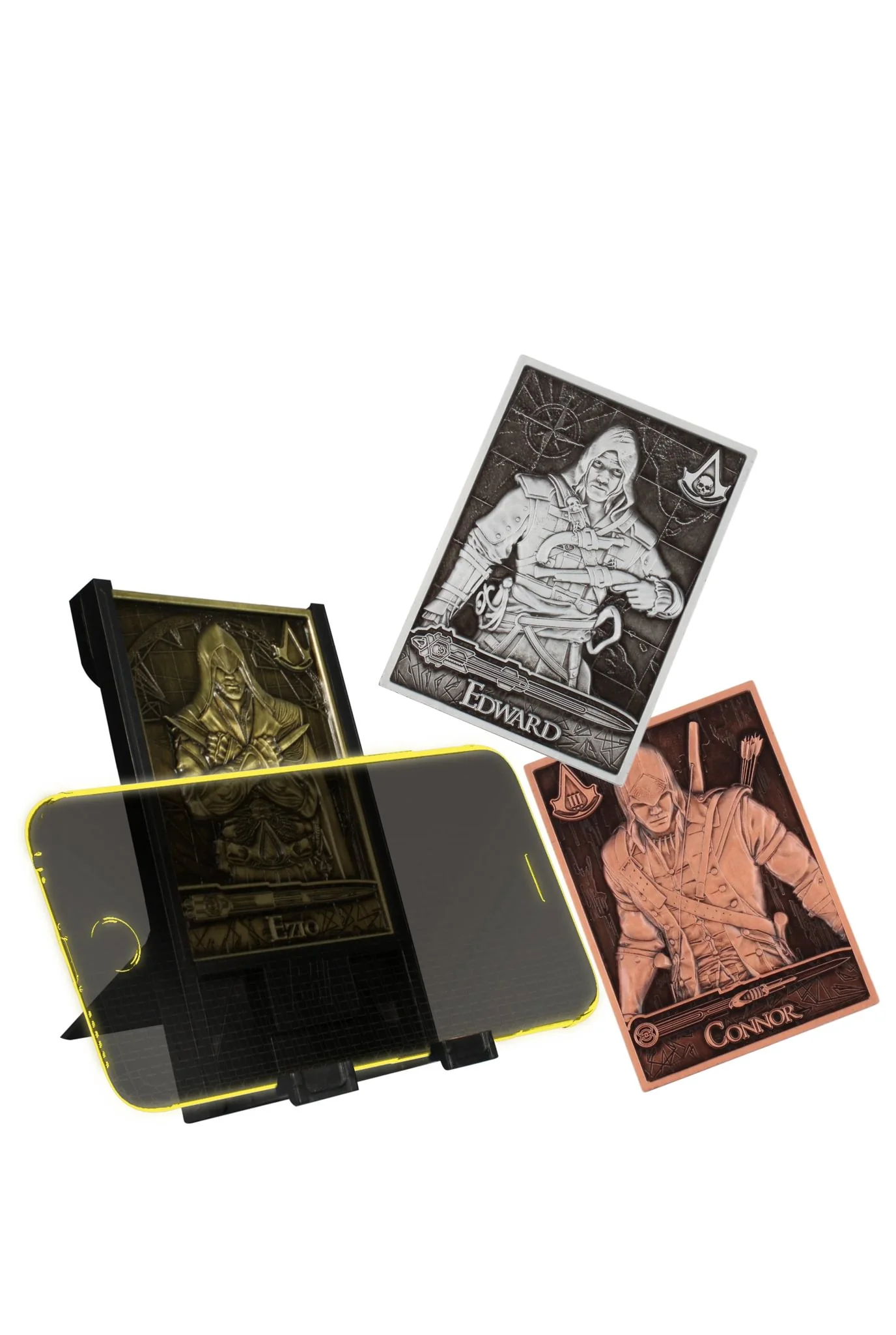 Assassins Creed zestaw: stojak na telefon plus 3 x płytki Digiplates - Image 4