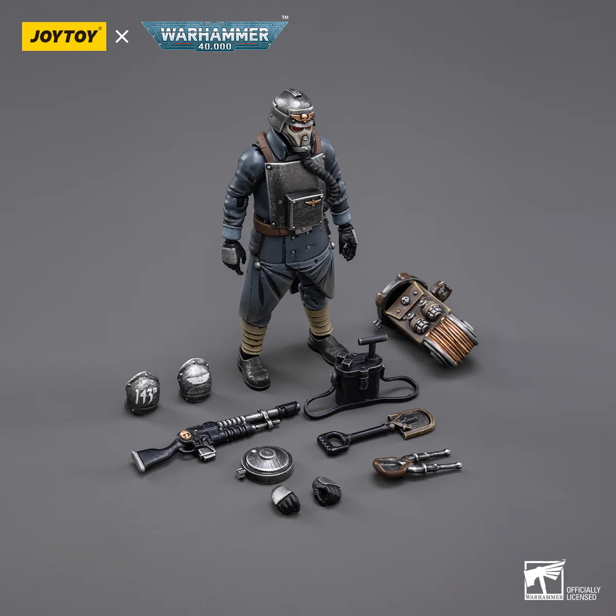 Astra Militarum Death Korps of Krieg Veteran Squad Guardsman Demolitions Specialist Warhammer 40k 1/18 Figurka 11 cm - Image 3