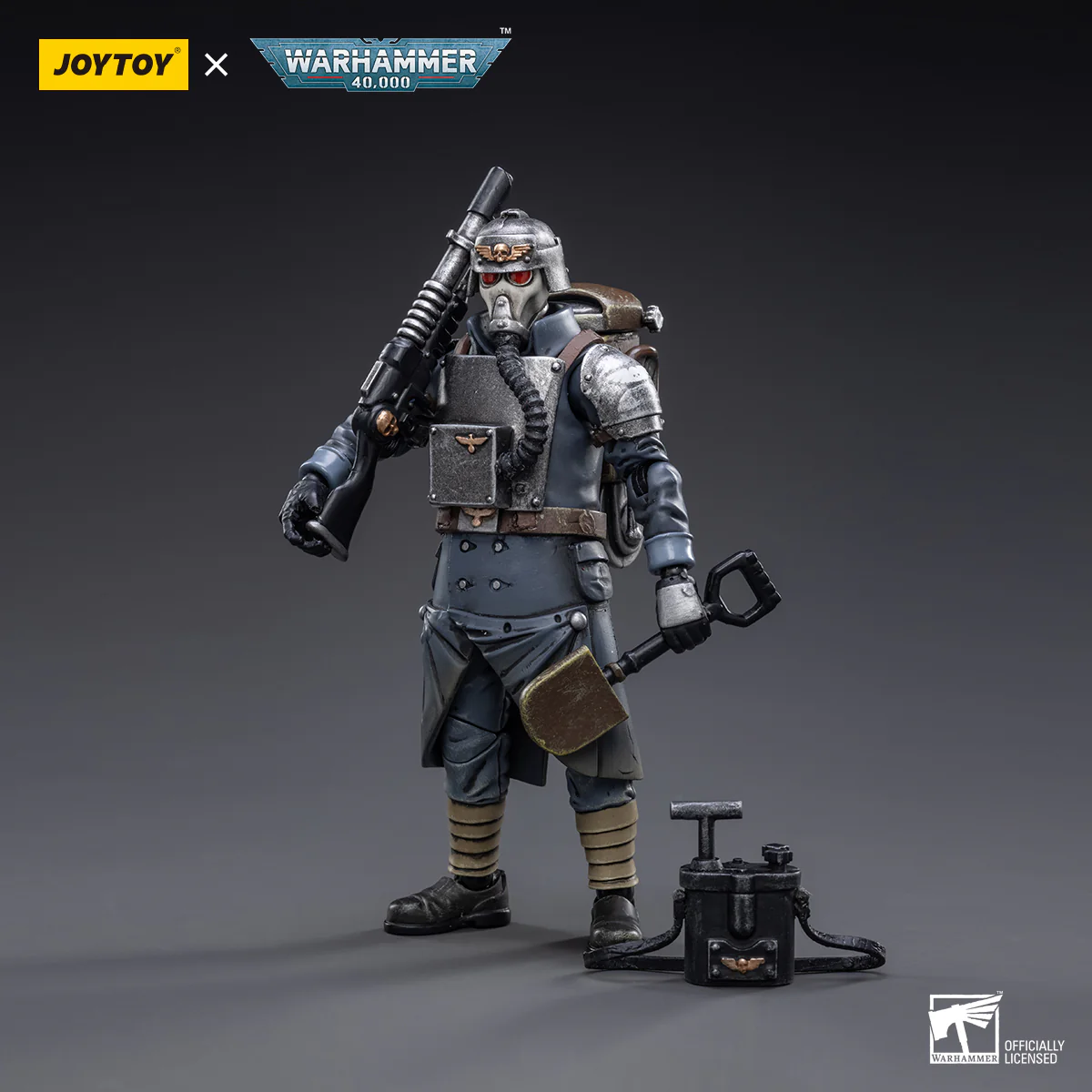 Astra Militarum Death Korps of Krieg Veteran Squad Guardsman Demolitions Specialist Warhammer 40k 1/18 Figurka 11 cm - Image 5