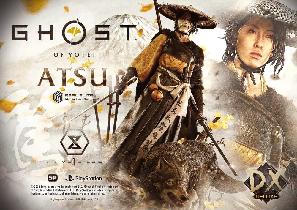 Atsu Ghost of Yotei Real Elite Masterline Deluxe Version 1/4 Figurka 59 cm - Image 2