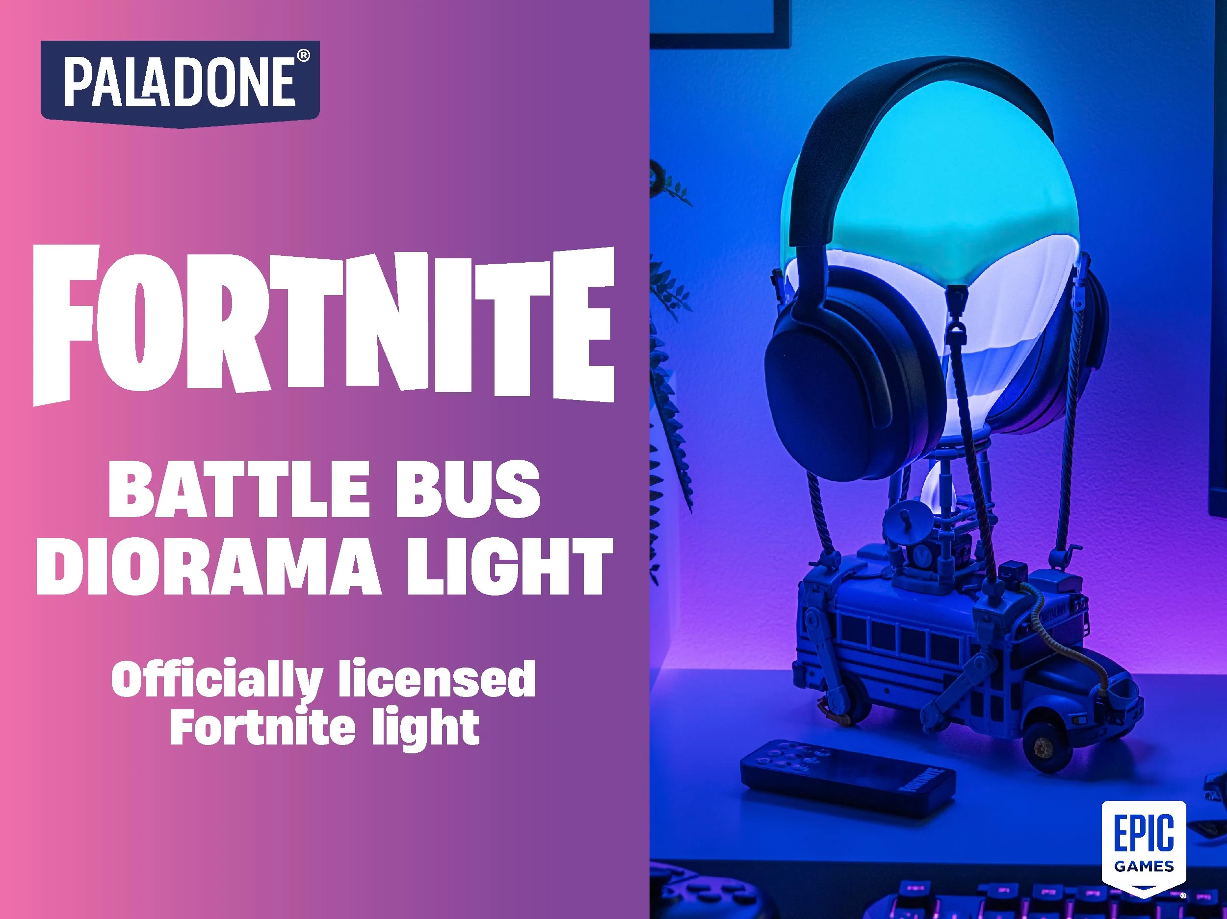 Autobus Bojowy Lampa Biurkowa z Podświetleniem RGB Fortnite - Image 8