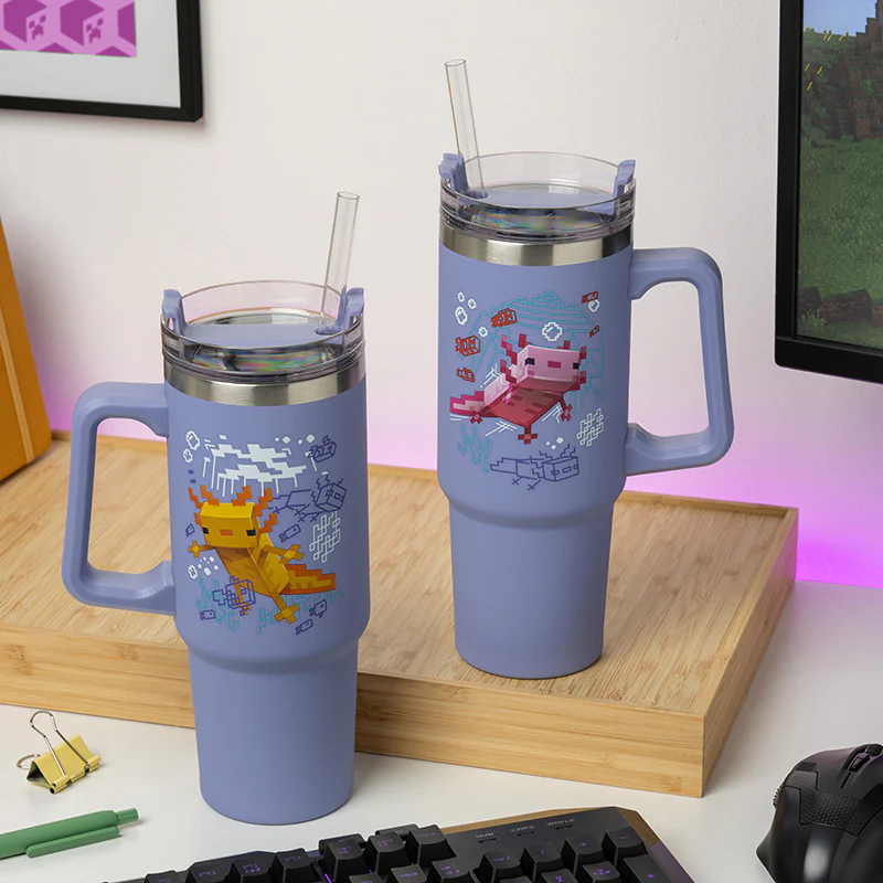 Axolotl Kubek Podróżny Ze Słomką Minecraft - Image 7