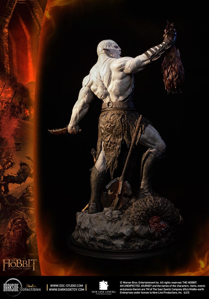 Azog The Defiler The Hobbit QS Series 1/4 John Howe Signature Edition Figurka 68 cm - Image 11
