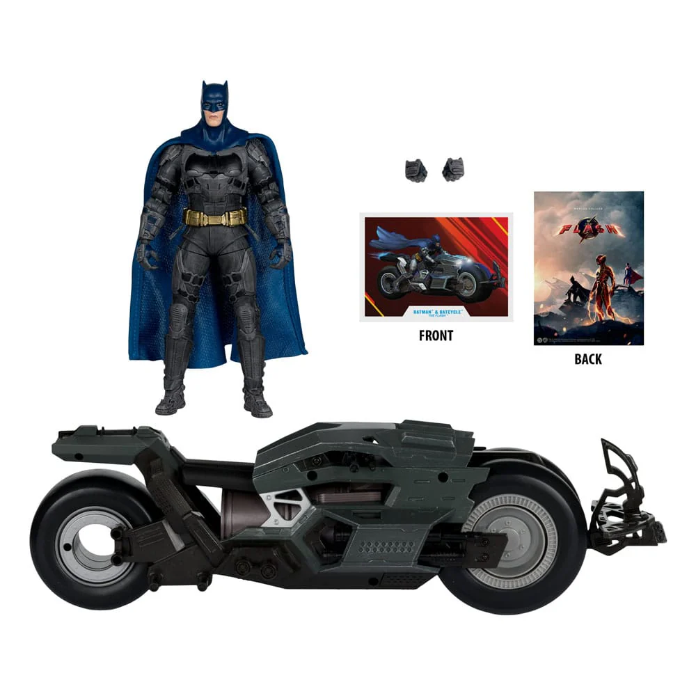 Batcycle with Batman The Flash DC Multiverse Vehicle 18 cm - Image 2