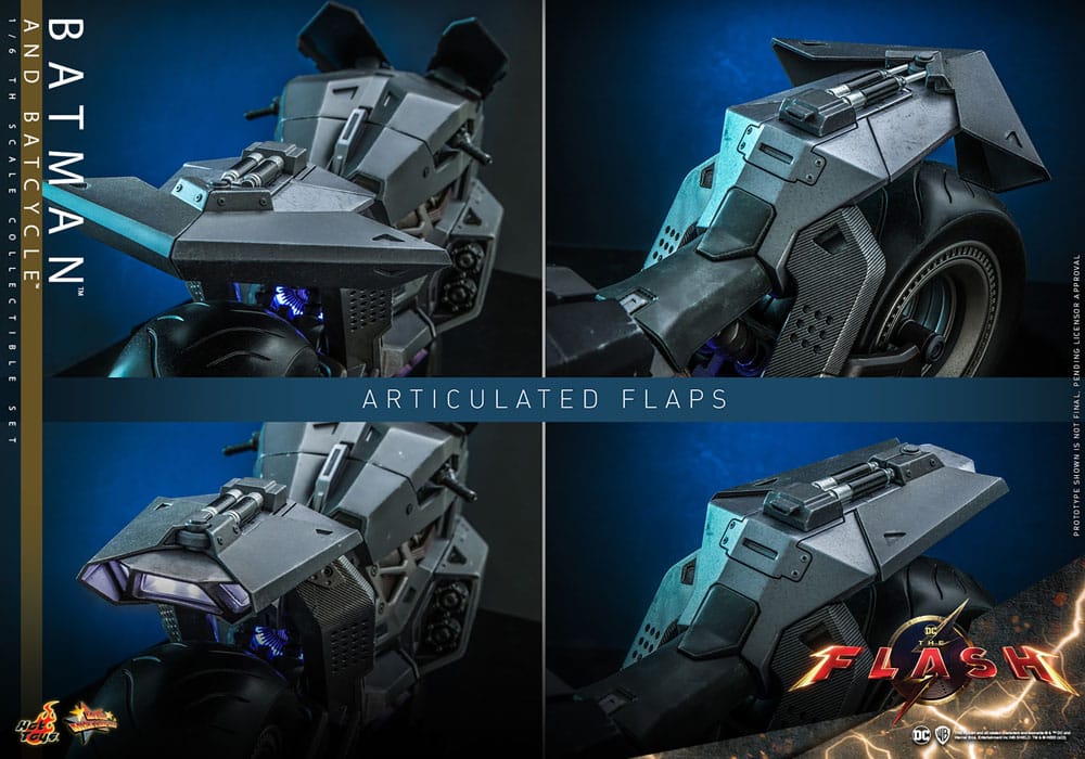 Batman & Batcycle Set DC The Flash Movie Masterpiece 1/6 Figurka 30 cm - Image 17